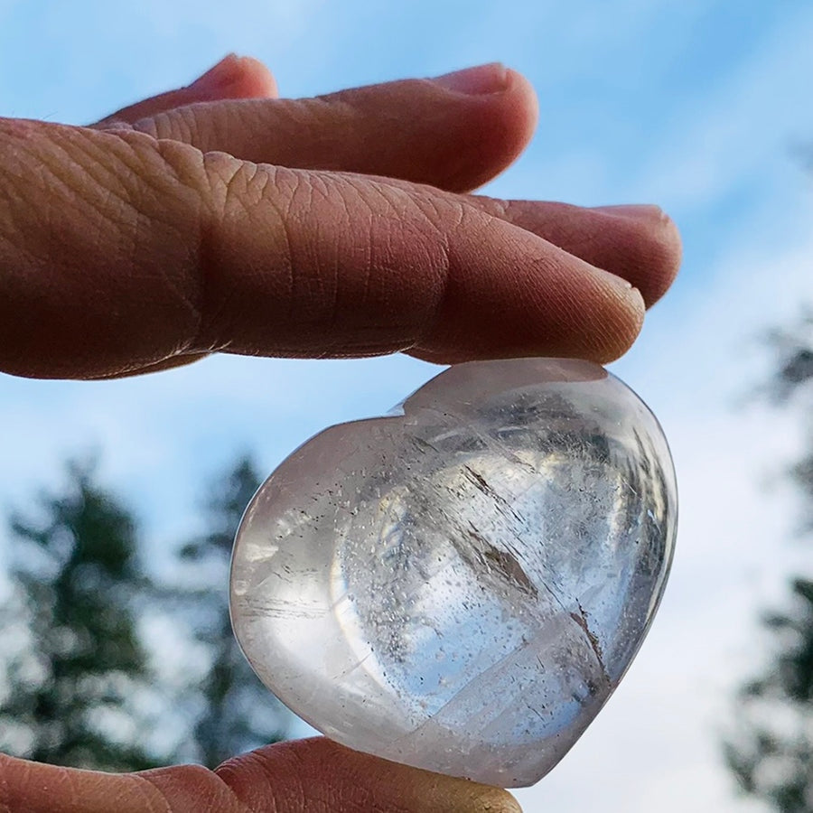 Clear Quartz Heart