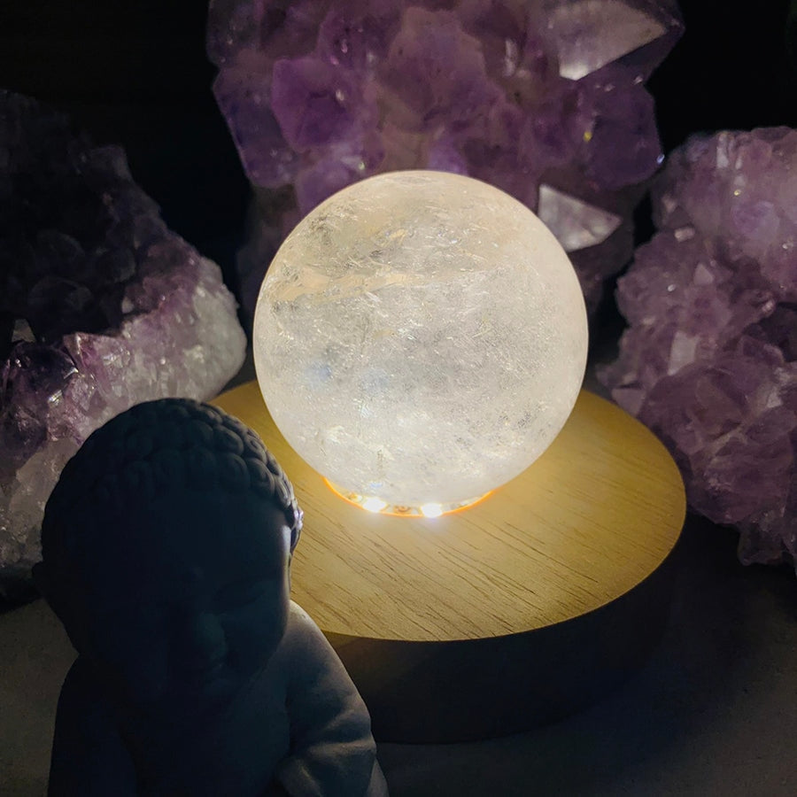 Crystal Mood Light (Quartz Sphere-Medium)