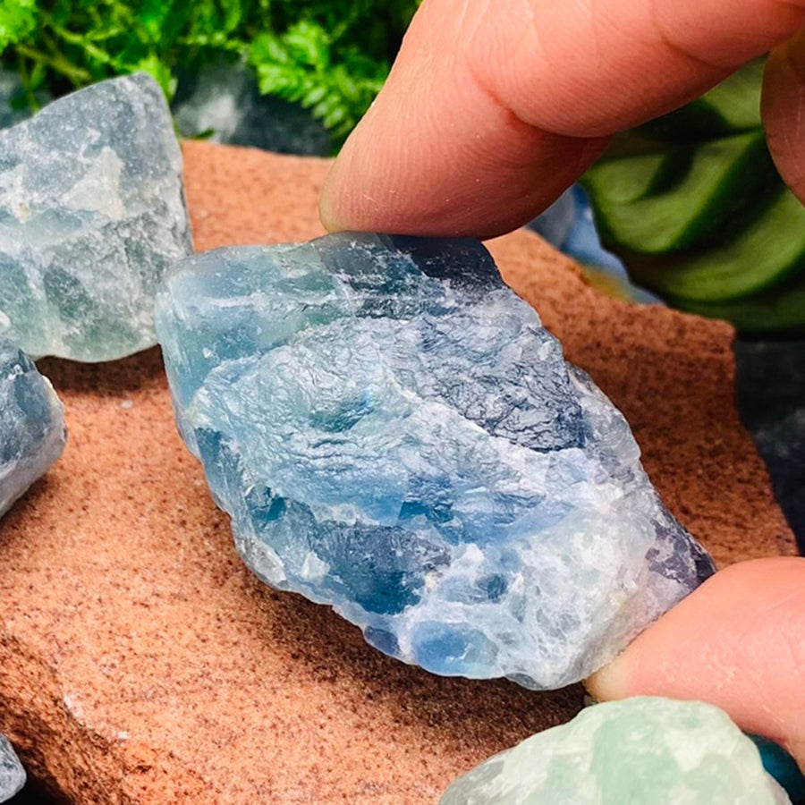 Green Fluorite Rough Stone