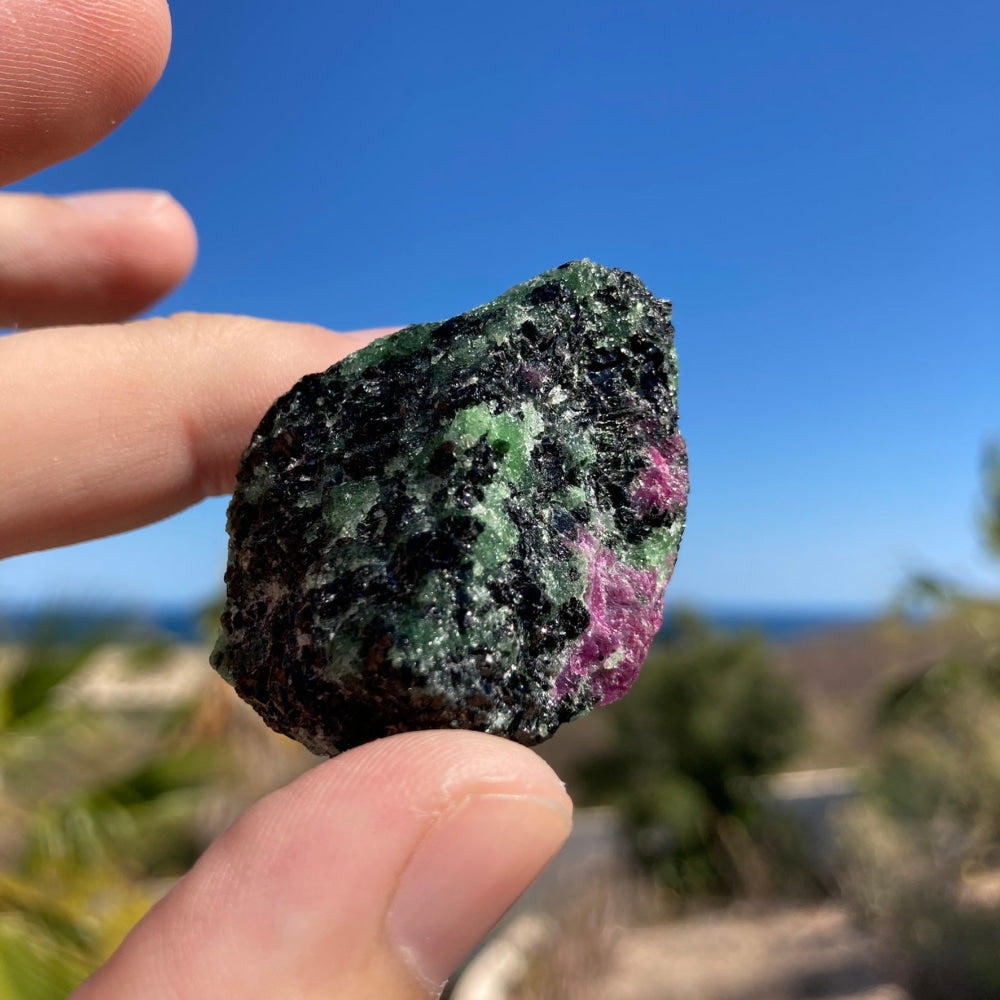 Ruby In Zoisite Rough Stone