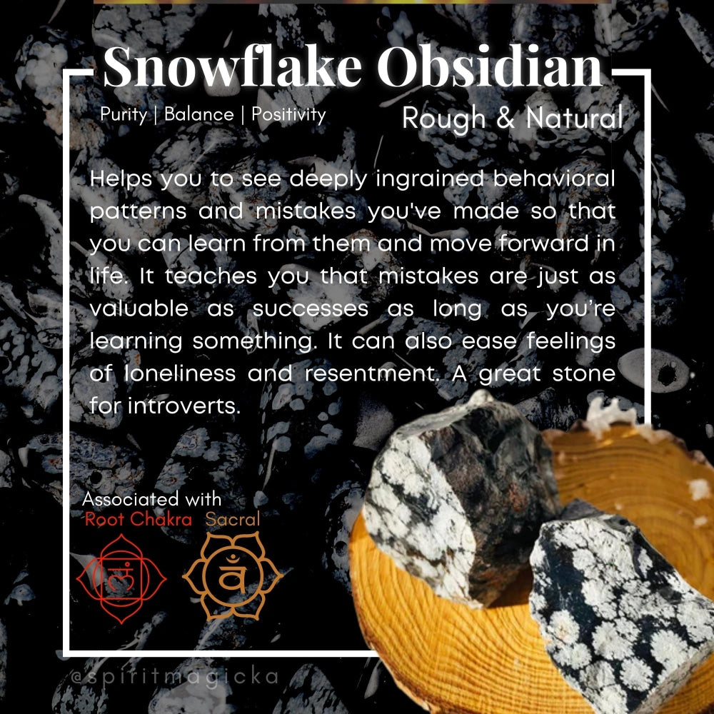 Snowflake Obsidian Rough