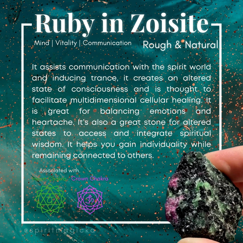 Ruby In Zoisite Rough Stone