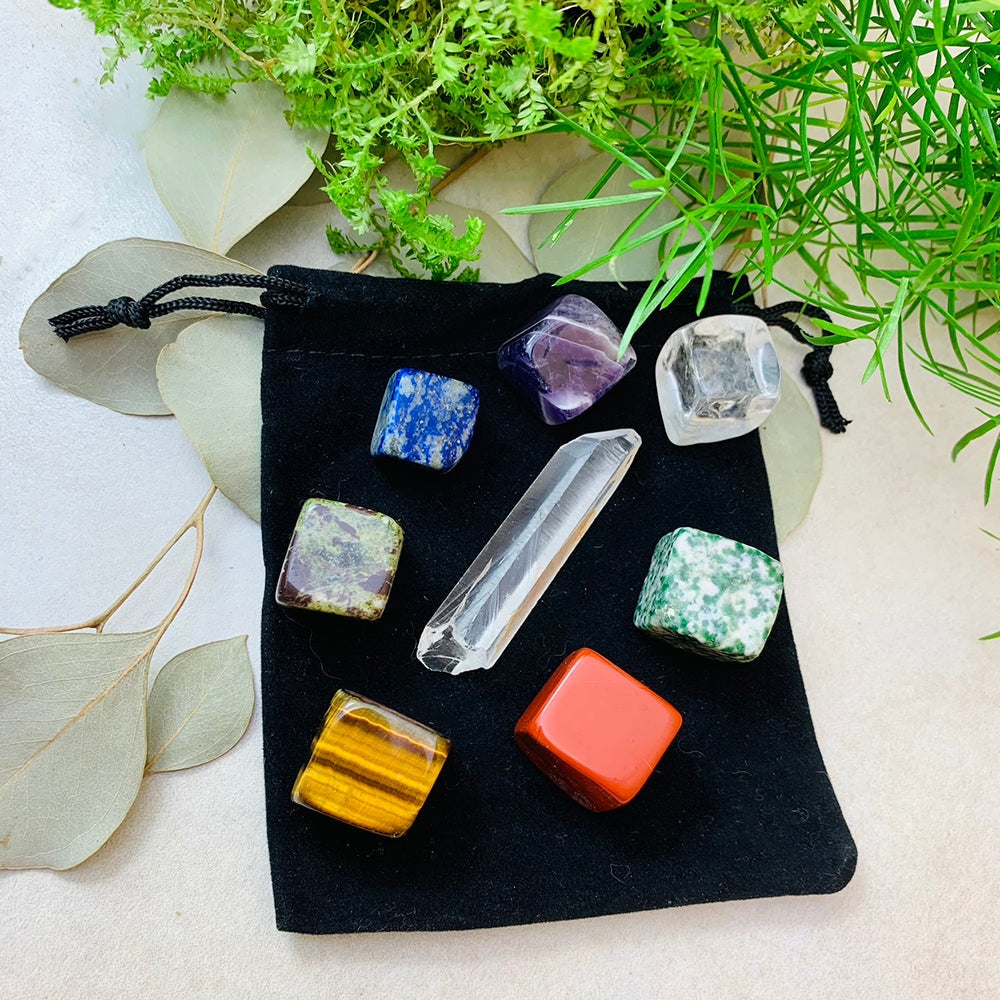 Crystal Energy Workers Pocket Set (+ Velvet Carry Bag)