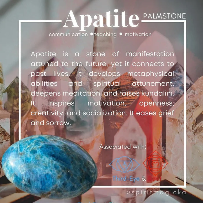 FREE GIVEAWAY! Apatite Palmstone - (Just Pay Cost of Shipping)